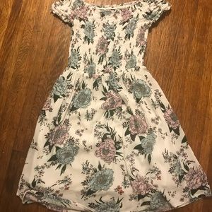 H&M OTS Floral Dress